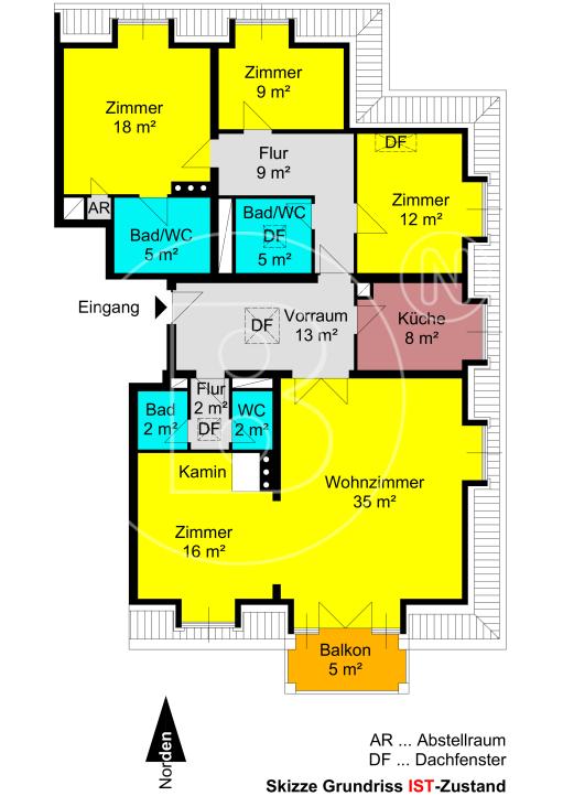 Vermietete DG-Balkon-Wohnung mit Garage in Toplage - für Anleger! - 8