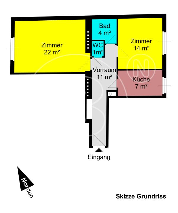 Renovierungsbedürftige 2-Zimmer-Wohnung in Bestlage! - 20