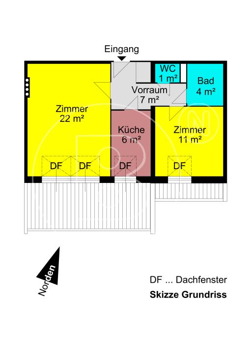 Gepflegte 2-Zimmer-Dachgeschosswohnung in Grünruhelage! - 26