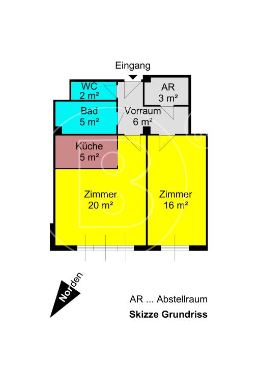<p>Renovierungsbedürftige 2-Zimmer-Wohnung in Toplage!</p> - 23