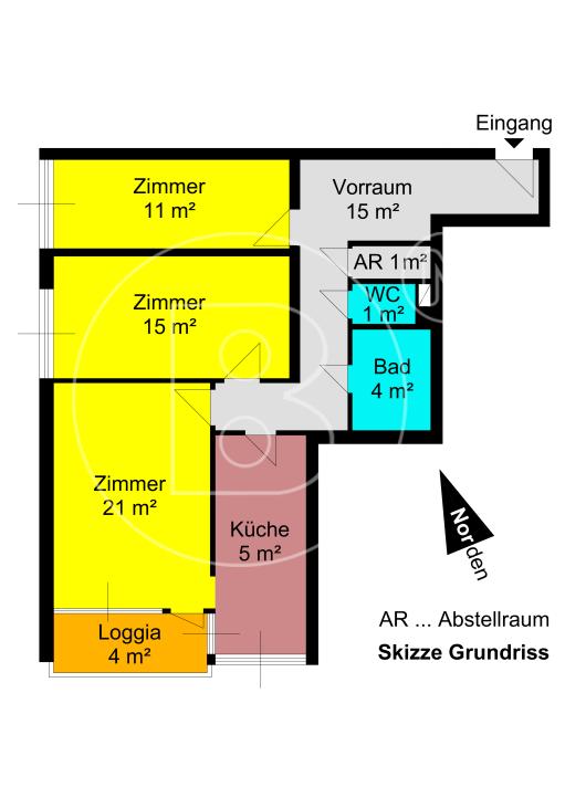 <p>3-Zimmer-Loggia-Wohnung mit Garagenplatz in zentraler Grünruhelage!</p> - 32