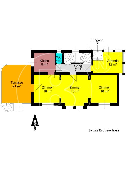 <p>Bezauberndes Jahrhundertwendehaus in Grünruhelage! </p> - 51