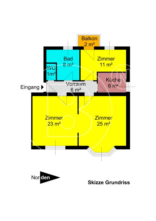 <p>Befristet vermietete 3-Zimmer-Balkon-Altbauwohnung in hervorragender Lage! </p> - 29