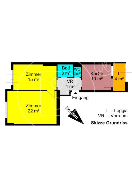<p>Renovierungsbedürftige 2-Zimmer-Wohnung!</p> - 25