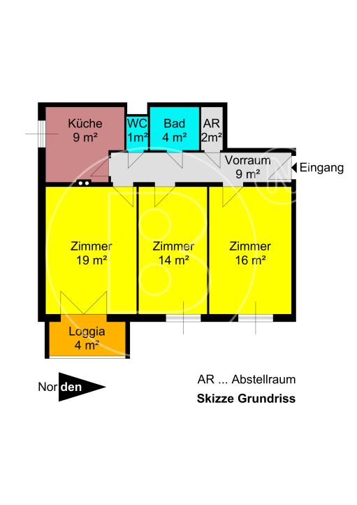 <p>Moderne 3-Zimmer-Loggia-Wohnung in Grünruhelage!</p> - 35