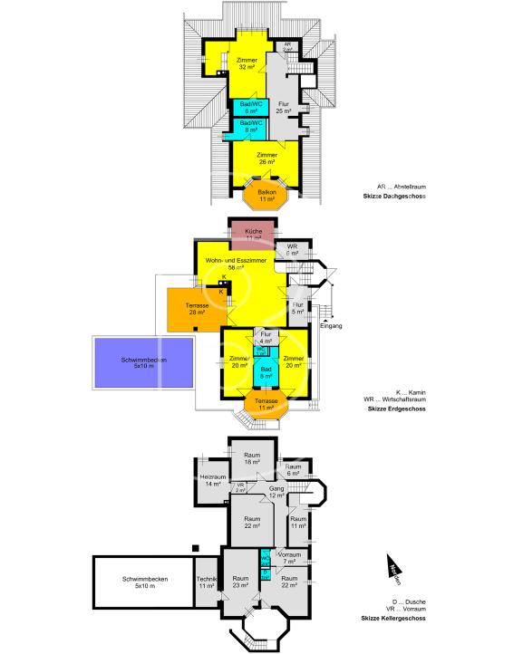 <p>Phänomenaler ebener Villenbaugrund in zentraler Grünruhelage - zwei Bauflächen!</p> - 15