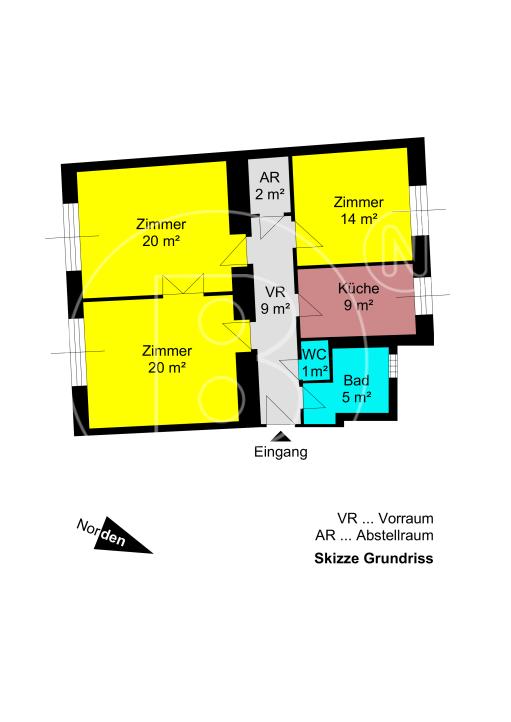 <p>Renovierungsbedürftige 3-Zimmer-Erdgeschossswohnung in guter Lage!</p> - 27