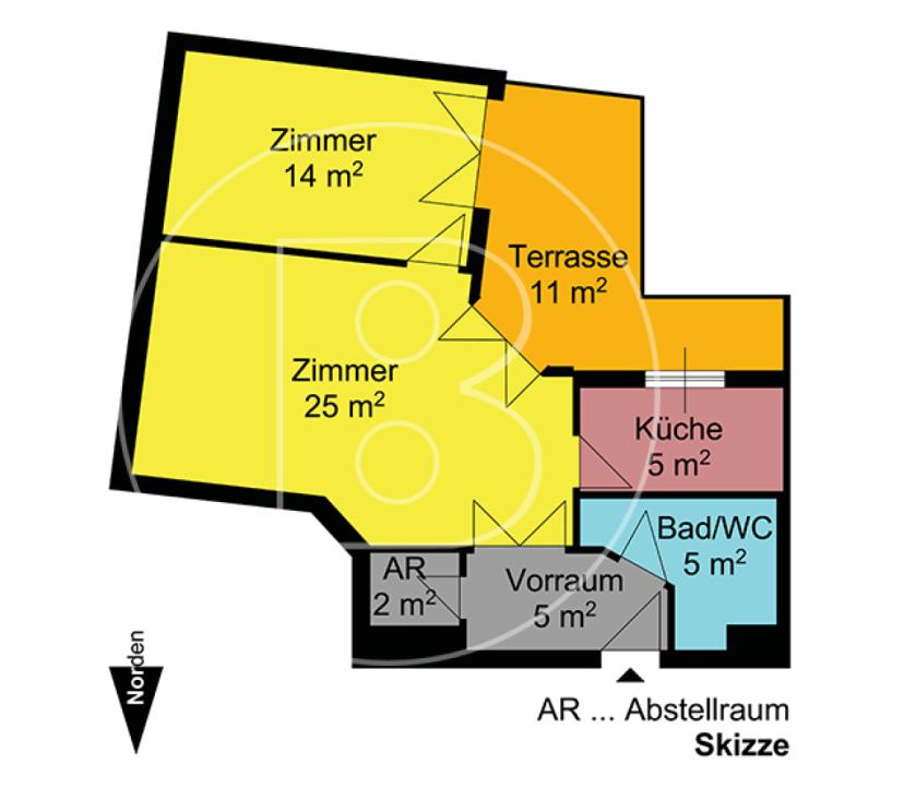 Moderne 2-Zimmer-Terrassenwohnung + Garage + Lagerraum - 23