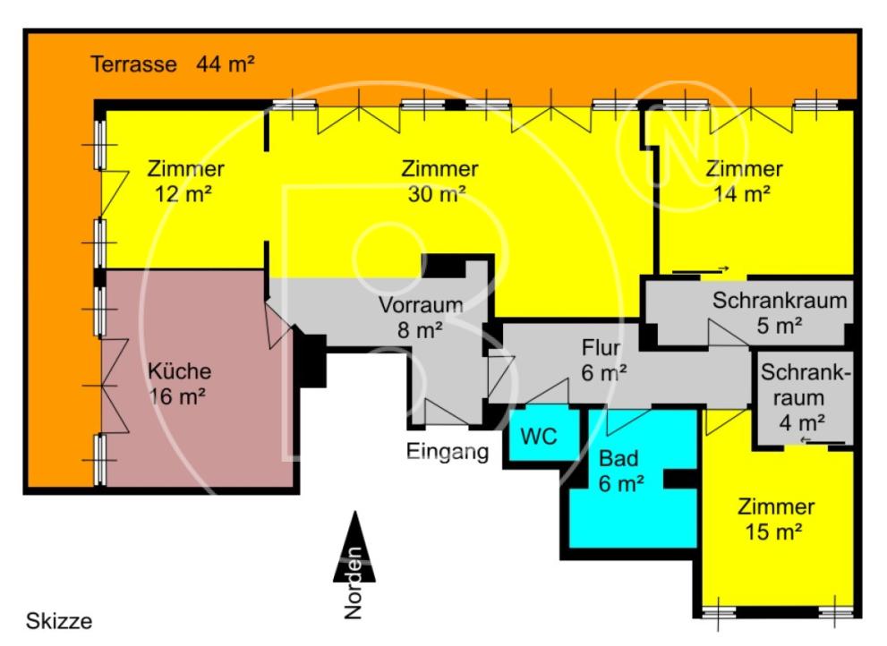 Investobjekt: Charmante DG-Wohnung + Terrasse + Staatsopernblick - 20