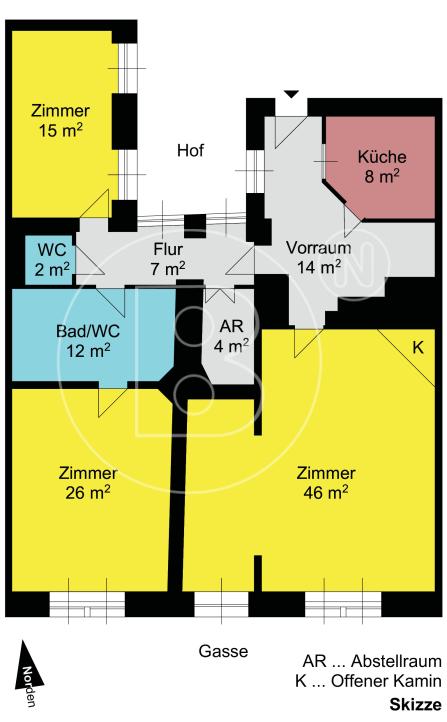 Bezaubernde 3-Zimmer-Altbauwohnung in Bestlage - 21