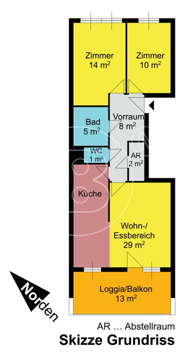 Bezaubernde 3-Zimmer-Loggia-Wohnung! - 20
