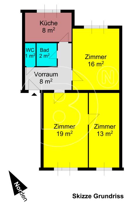 Renovierungsbedürftige 3-Zimmer-Wohnung in Toplage! - 15