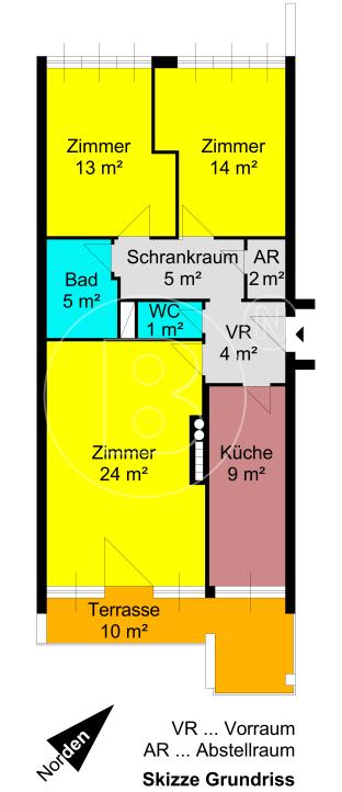 3-Zimmer-DG-Terrassenwohnung mit Garage! - 24