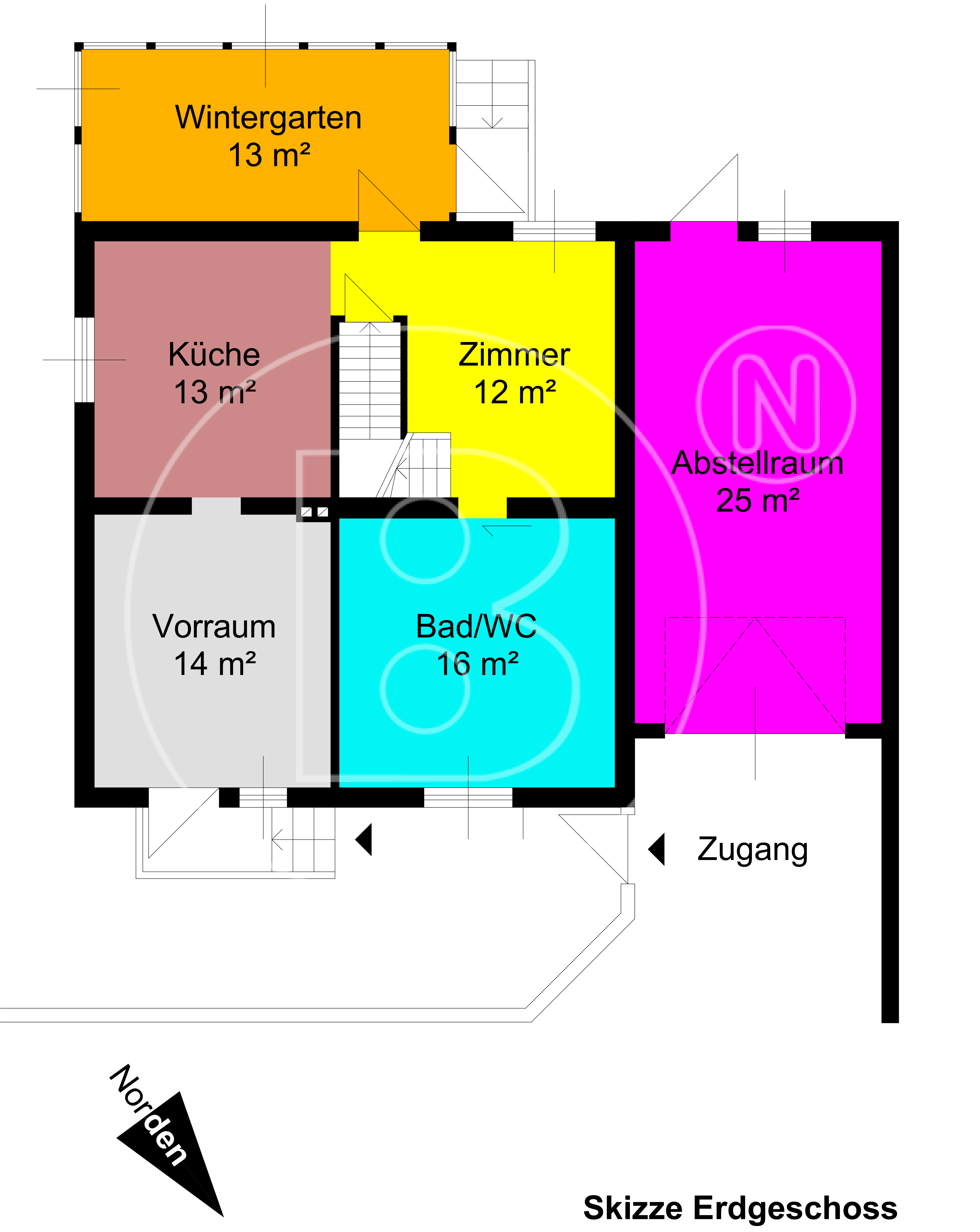 GRUNDRISS - Kleines Einfamilienhaus in ruhiger Wohnlage!